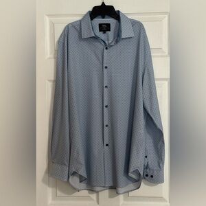 WRK Men's‎ Polka Dot Long Sleeve Button-Up Shirt - Size 17 1/2
